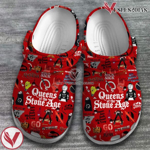 Queens of the Stone Age Music Crocs Crocband Clogs Shoes, Unique Gifts For Fans Style 2 - Vesles2014S 2