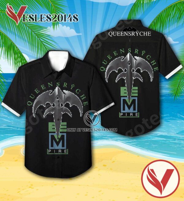 Queensryche Empire Album Cover Hawaiian Shirt, Unique Gifts For Music Lovers - Vesles2014S