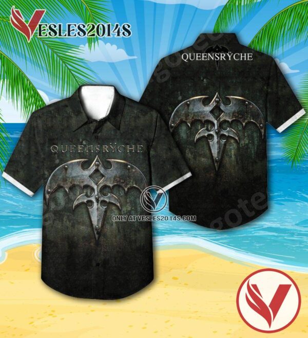 Queensryche Studio Album Cover Hawaiian Shirt, Unique Gifts For Music Lovers - Vesles2014S