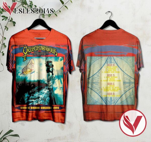 Quicksilver Messenger Service Stony Brook College 1970 Album Cover Shirt, Perfect Gifts For Music Lovers - Vesles2014S