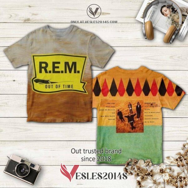 REM Out of Time Album 3D Shirt, Perfect Gifts For Music Lovers - Vesles2014S