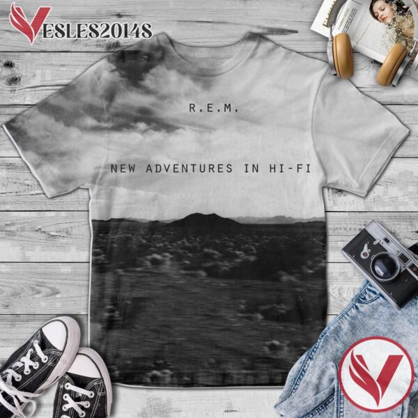 R.e.m. New Adventures In Hi-fi Album Cover Shirt, Perfect Gifts For Music Lovers - Vesles2014S
