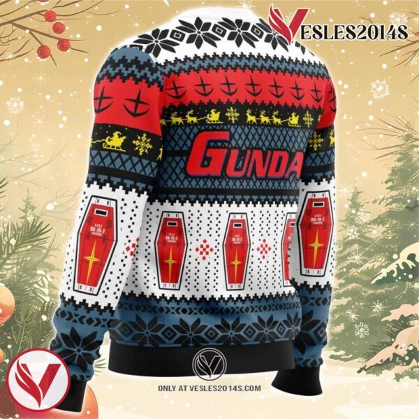 RX 78 Gundam Ugly Christmas Sweater, Unique Christmas Gift For Fans - Vesles2014S 2