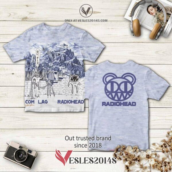 Radiohead Band Com Lag Album 3D T-Shirt, Perfect Gifts For Music Lovers - Vesles2014S