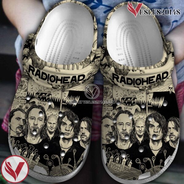 Radiohead Band Music Crocs Crocband Clogs Shoes, Unique Gifts For Fans Style 1 - Vesles2014S