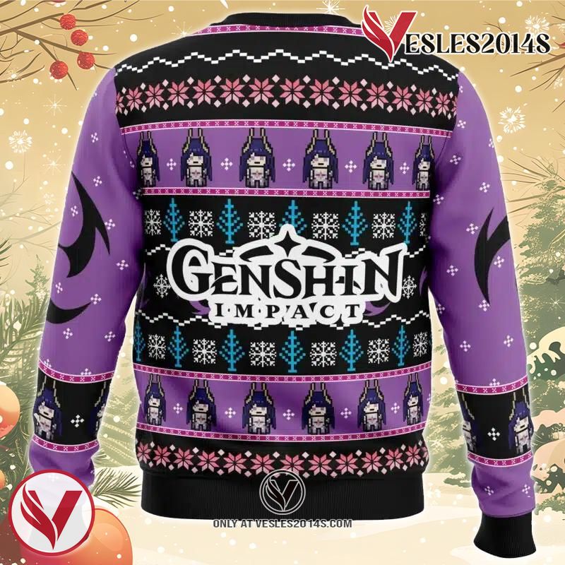 Raiden Genshin Impact Ugly Christmas Sweater, Unique Christmas Gift For Fans - Vesles2014S 1