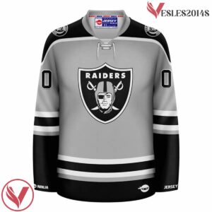 Raiders Grey Las Vegas Hockey Jersey - Vesles2014S 2