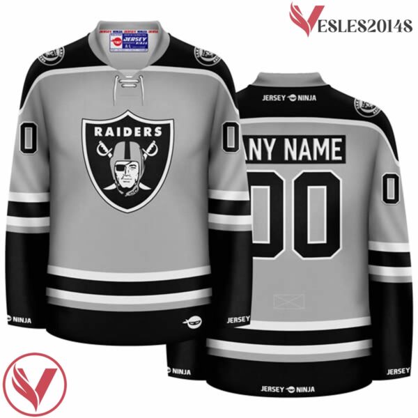 Raiders Grey Las Vegas Hockey Jersey - Vesles2014S