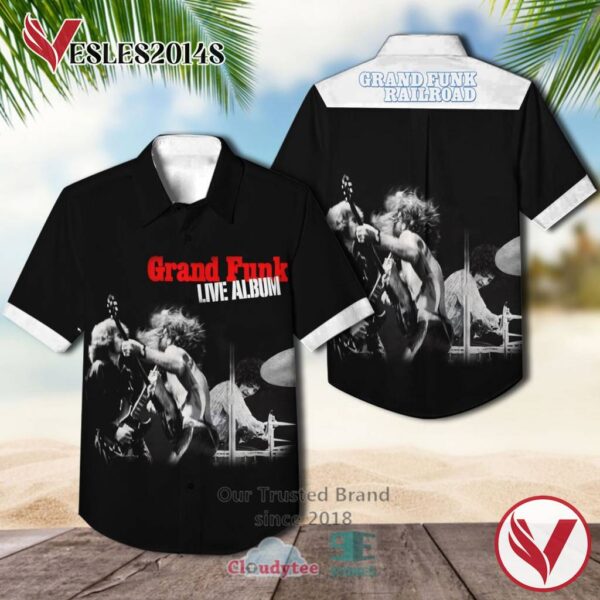 Railroad Live Album Grand Funk Hawaiian Shirt, Best Gift For Music Lovers Vesles2014S