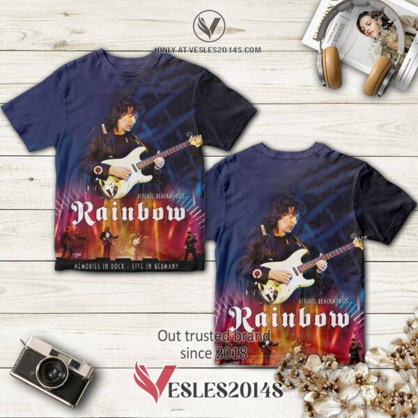 Rainbow Band Memories In Rock Live In Germany Album 3D T-Shirt, Perfect Gifts For Music Lovers - Vesles2014S