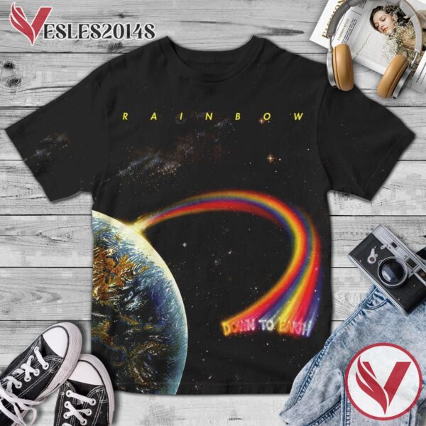 Rainbow Down To Earth Album Cover Shirt, Perfect Gifts For Music Lovers - Vesles2014S