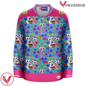 Rainbow Rabbits Easter Pattern Hockey Jersey - Vesles2014S 2