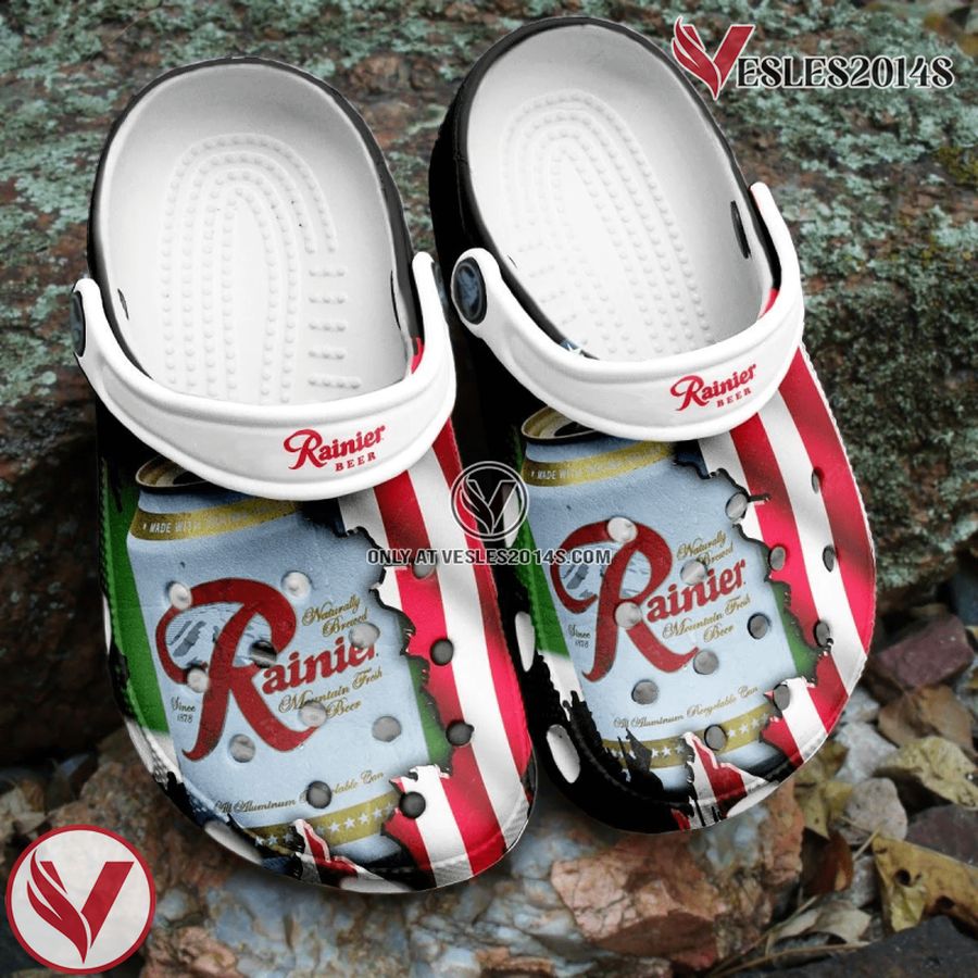 Rainier Beer Adults Crocband Crocs Comfortable Clogs Shoes For Men Women, Unique Gift From Vesles2014S