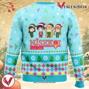 Raku And Friends Nisekoi False Love Ugly Christmas Sweater, Unique Christmas Gift For Fans - Vesles2014S 1
