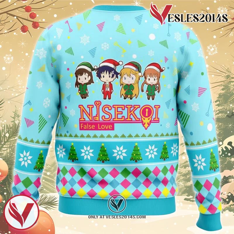 Raku And Friends Nisekoi False Love Ugly Christmas Sweater, Unique Christmas Gift For Fans - Vesles2014S 1
