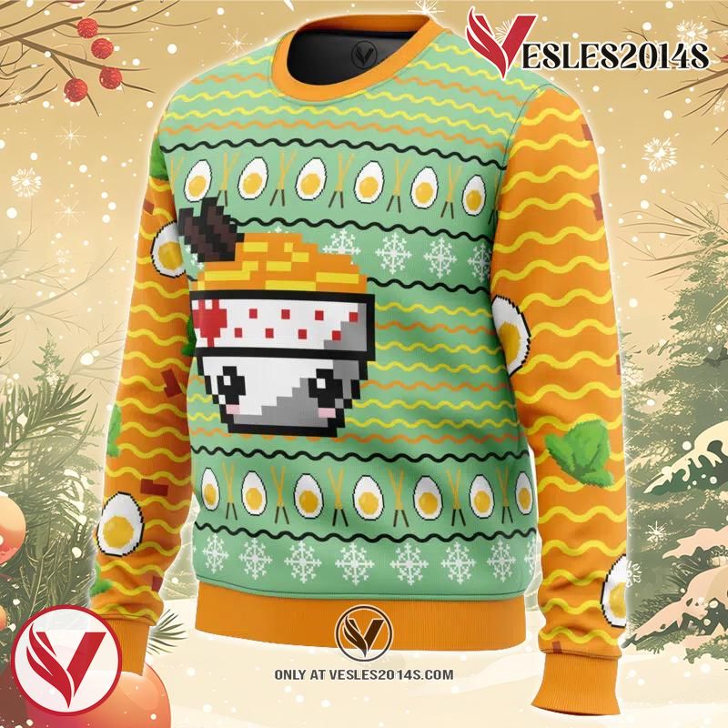 Ramen Ugly Christmas Sweater, Unique Christmas Gift For Fans - Vesles2014S 1