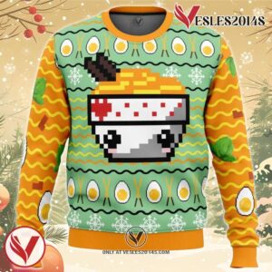 Ramen Ugly Christmas Sweater, Unique Christmas Gift For Fans - Vesles2014S