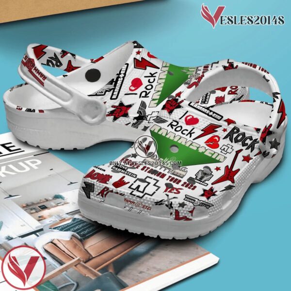 Rammstein Music Band Crocs Crocband Clogs Shoes, Unique Gifts For Fans - Vesles2014S 3