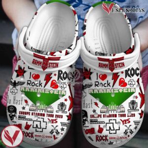 Rammstein Music Band Crocs Crocband Clogs Shoes, Unique Gifts For Fans - Vesles2014S
