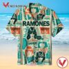 Ramones Albums art cover Hawaiian Casual Shirt, Best Gift For Music Lovers Vesles2014S