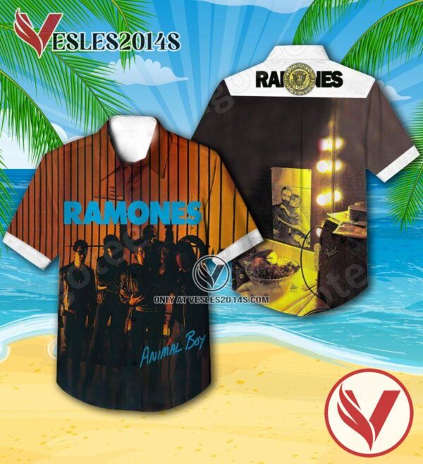 Ramones Animal Boy Album Cover Hawaiian Shirt, Unique Gifts For Music Lovers - Vesles2014S