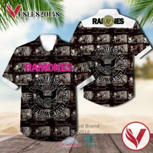 Ramones Hey Ho Let's Go Greatest Hits Hawaiian Casual Shirt, Best Gifts For Summer Vesles2014S