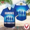 Ramones Too Tough to Die Hawaiian Casual Shirt, Best Gifts For Summer Vesles2014S