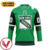 Rangers St. Patrick's Day Custom Name Custom Number Hockey Jersey, Trending Gifts For Fans - Vesles2014s