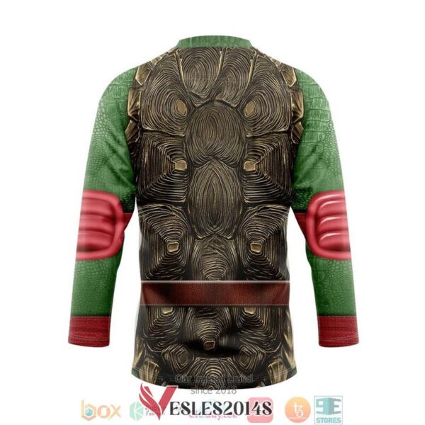 Raphael Raph TMNT Cosplay Green Hockey Jersey Shirt, Trending Gifts For Fans - Vesles2014s 1