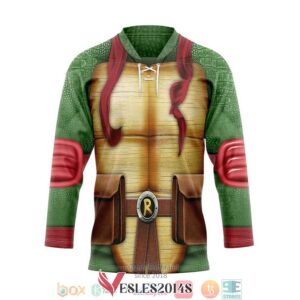 Raphael Raph TMNT Cosplay Green Hockey Jersey Shirt, Trending Gifts For Fans - Vesles2014s
