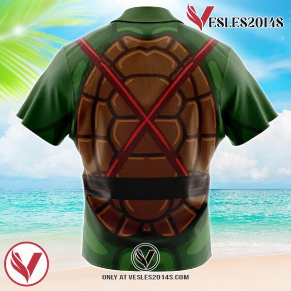Raphael Teenage Mutant Ninja Turtles Hawaiian Button Up Shirt, Perfect Gifts For Anime Lovers - Vesles2014S 1