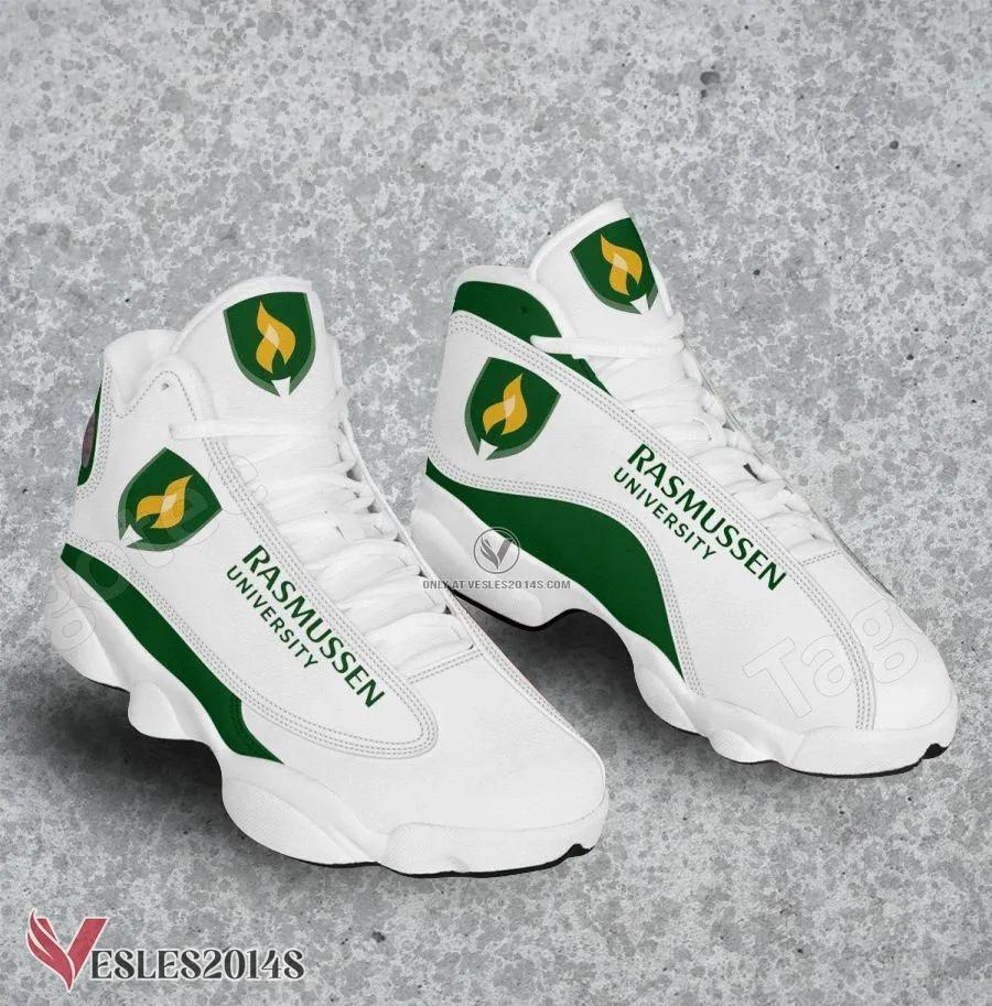 Rasmussen University Logo Air Jordan 13 Shoes, Best Sneaker Gifts For Fans - Vesles2014s