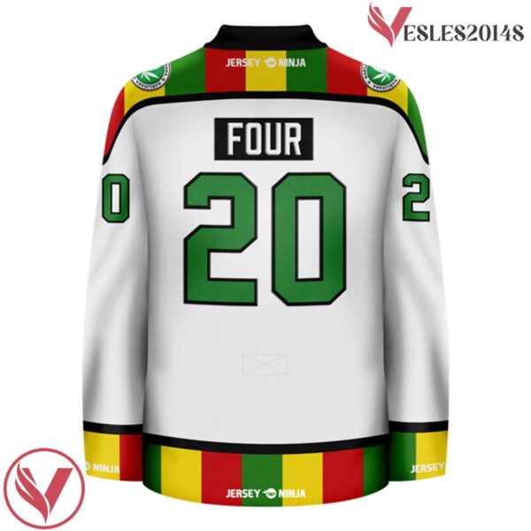 Rasta Leaf Emblazoned Pop Culture Hockey Jersey - Vesles2014S 3