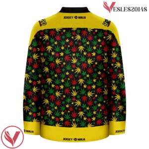 Rasta Leaf Ugly Sweater Hockey Jersey - Vesles2014S 3