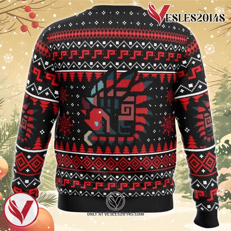 Rathalos Monster Hunter Ugly Christmas Sweater, Unique Christmas Gift For Fans - Vesles2014S 1