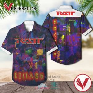 Ratt Collage 1997 Casual Hawaiian Shirt, Best Gifts For Summer Vesles2014S 1