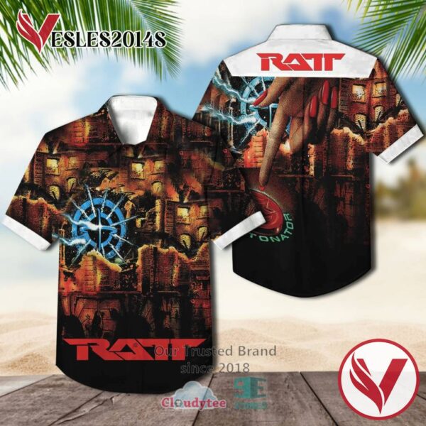 Ratt Detonator 1990 Casual Hawaiian Shirt, Best Gifts For Summer Vesles2014S 1