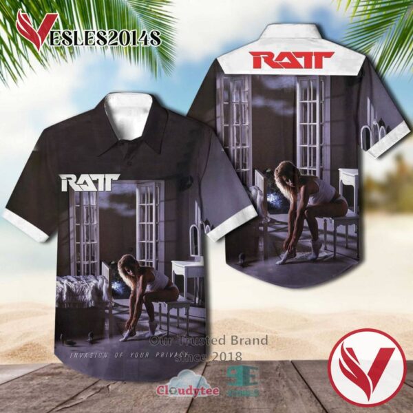 Ratt Invasion Of Your Privacy 1985 Casual Hawaiian Shirt, Best Gifts For Summer Vesles2014S 1