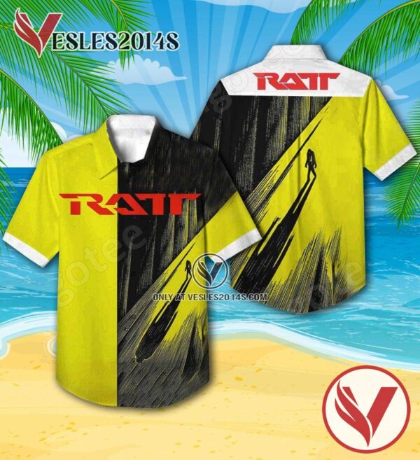 Ratt The Sixth Studio Album Cover Hawaiian Shirt, Unique Gifts For Music Lovers - Vesles2014S