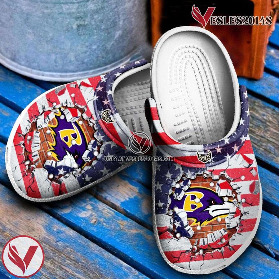 Ravens Clog Shoes, Unique Gift From Vesles2014S