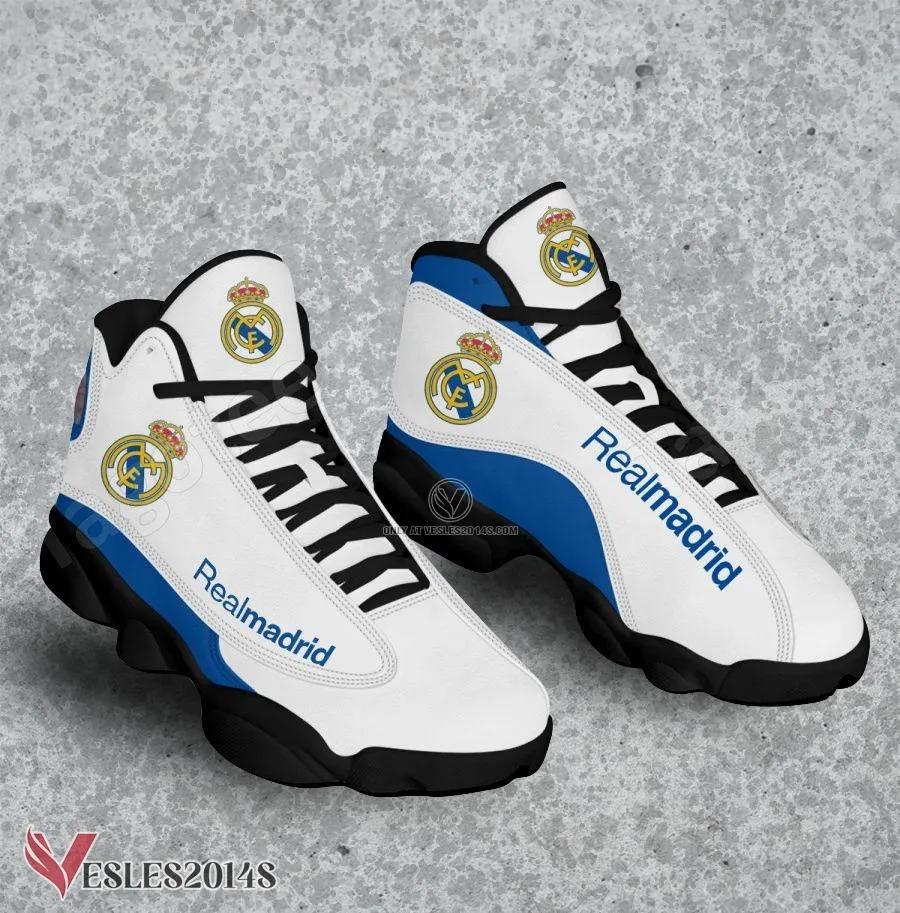 Real Madrid Logo Air Jordan 13 Shoes, Best Sneaker Gifts For Fans - Vesles2014s 1