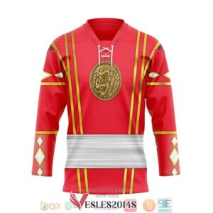 Red Ape Ninja Mighty Morphin Power Rangers Ninjetti Hockey Jersey Shirt, Trending Gifts For Fans - Vesles2014s