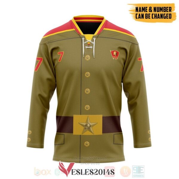 Red Army Soviet Military Personalized Hockey Jersey, Trending Gifts For Fans - Vesles2014s