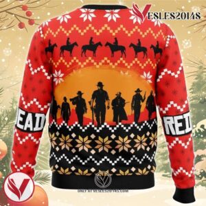Red Dead Redemption Ugly Christmas Sweater, Unique Christmas Gift For Fans - Vesles2014S 1