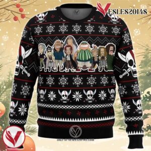 Red Hair Pirates One Piece Ugly Christmas Sweater, Unique Christmas Gift For Fans - Vesles2014S