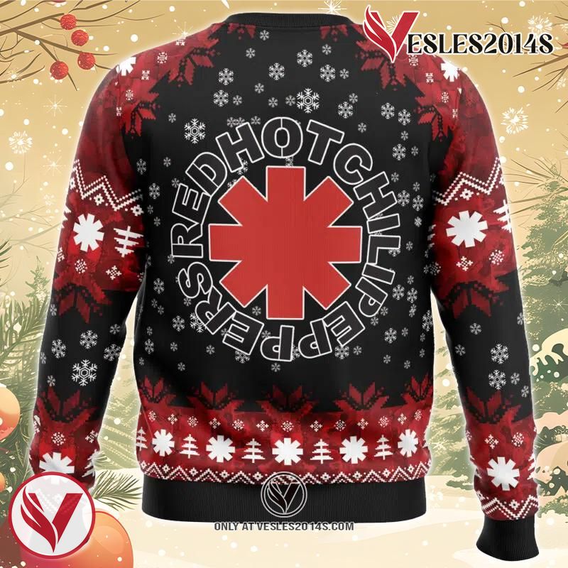 Red Hot Chili Peppers Ugly Christmas Sweater, Unique Christmas Gift For Fans - Vesles2014S 1