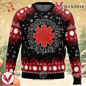 Red Hot Chili Peppers Ugly Christmas Sweater, Unique Christmas Gift For Fans - Vesles2014S
