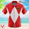 Red Ranger Mighty Morphin Power Rangers Hawaiian Button Up Shirt, Perfect Gifts For Anime Lovers - Vesles2014S