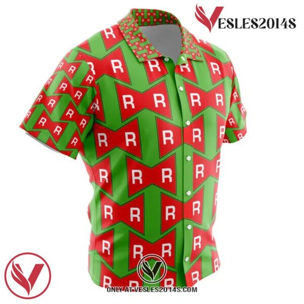 Red Ribbon Army Dragon Ball Z Hawaiian Button Up Shirt, Perfect Gifts For Anime Lovers - Vesles2014S 1