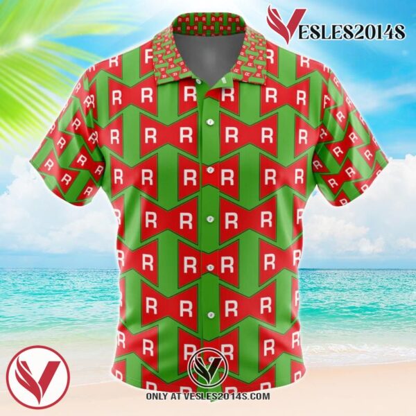 Red Ribbon Army Dragon Ball Z Hawaiian Button Up Shirt, Perfect Gifts For Anime Lovers - Vesles2014S